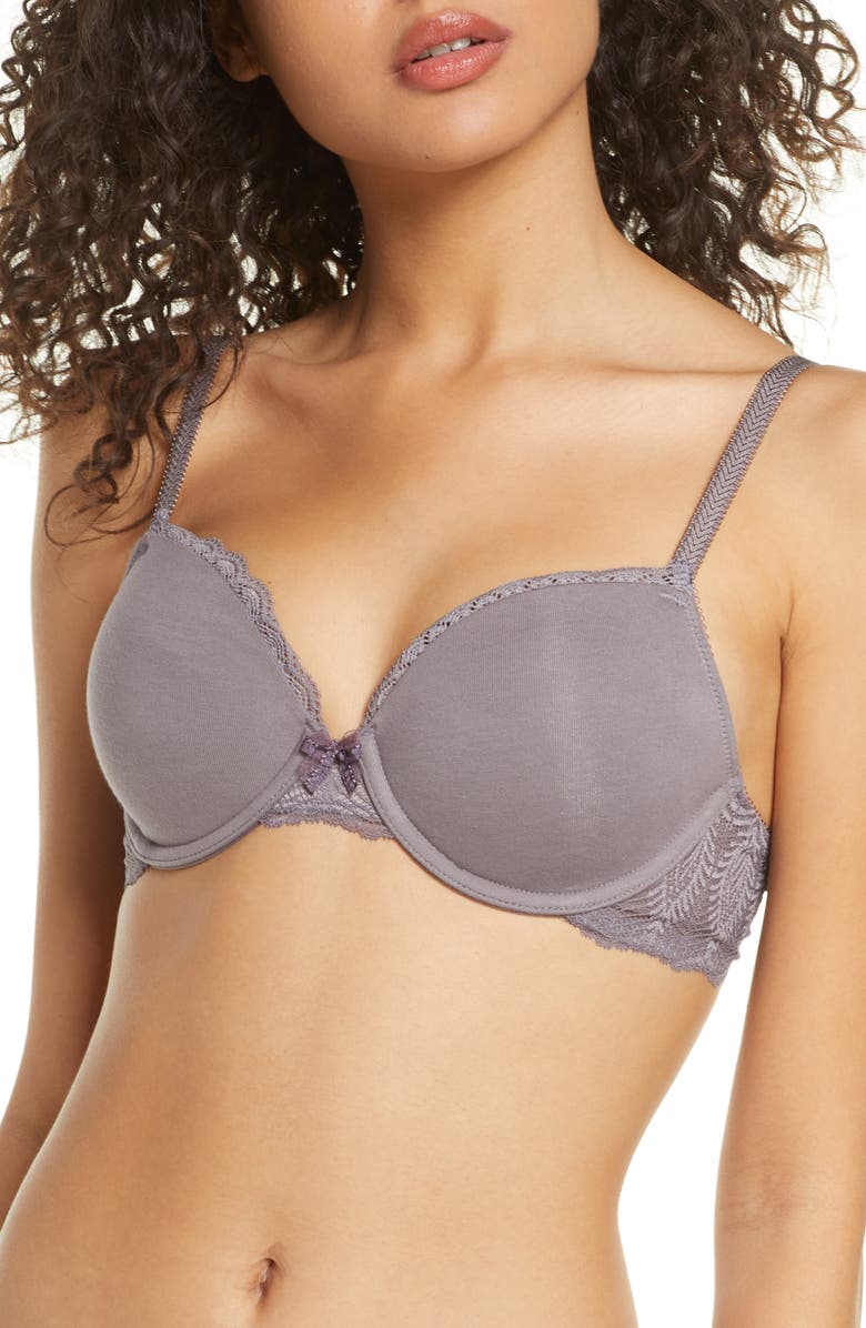 b.tempt'd by Wacoal Innocence Contour Underwire Bra, Main, color, 