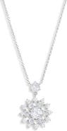 Nadri Snowflake Cubic Zirconia Pendant Necklace
