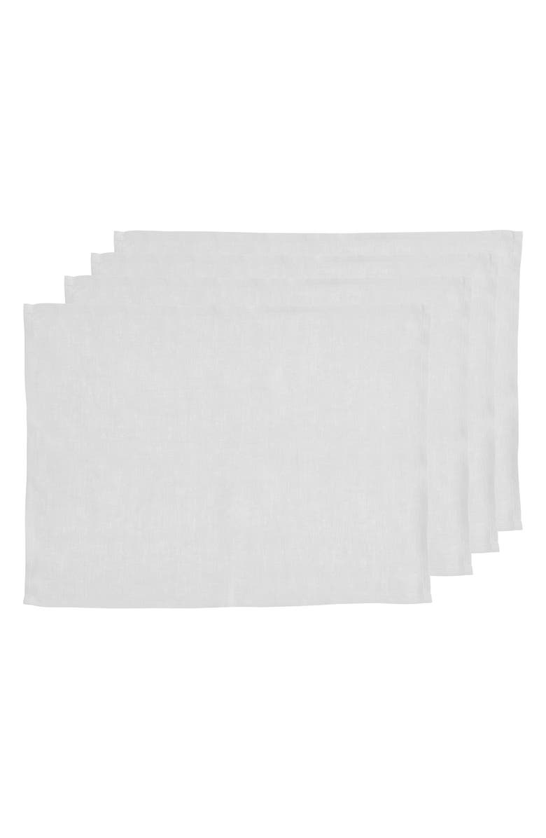 Bed Threads 4-Pack Linen Placemats, Main, color,