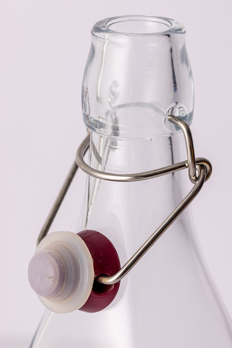 Swing Top Glass Bottle, 10 Ounce, Alternate, color, Clear