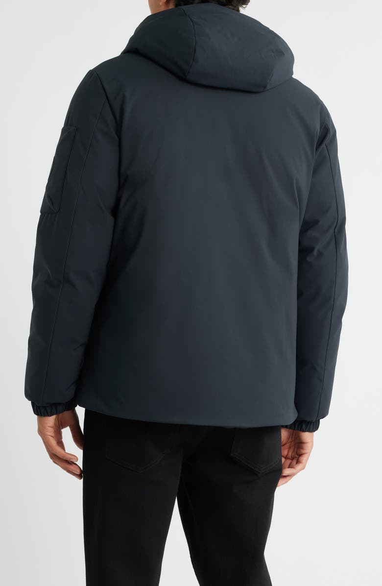 Save The Duck Hiram Waterproof Recycled Polyester Coat, Alternate, color, Black