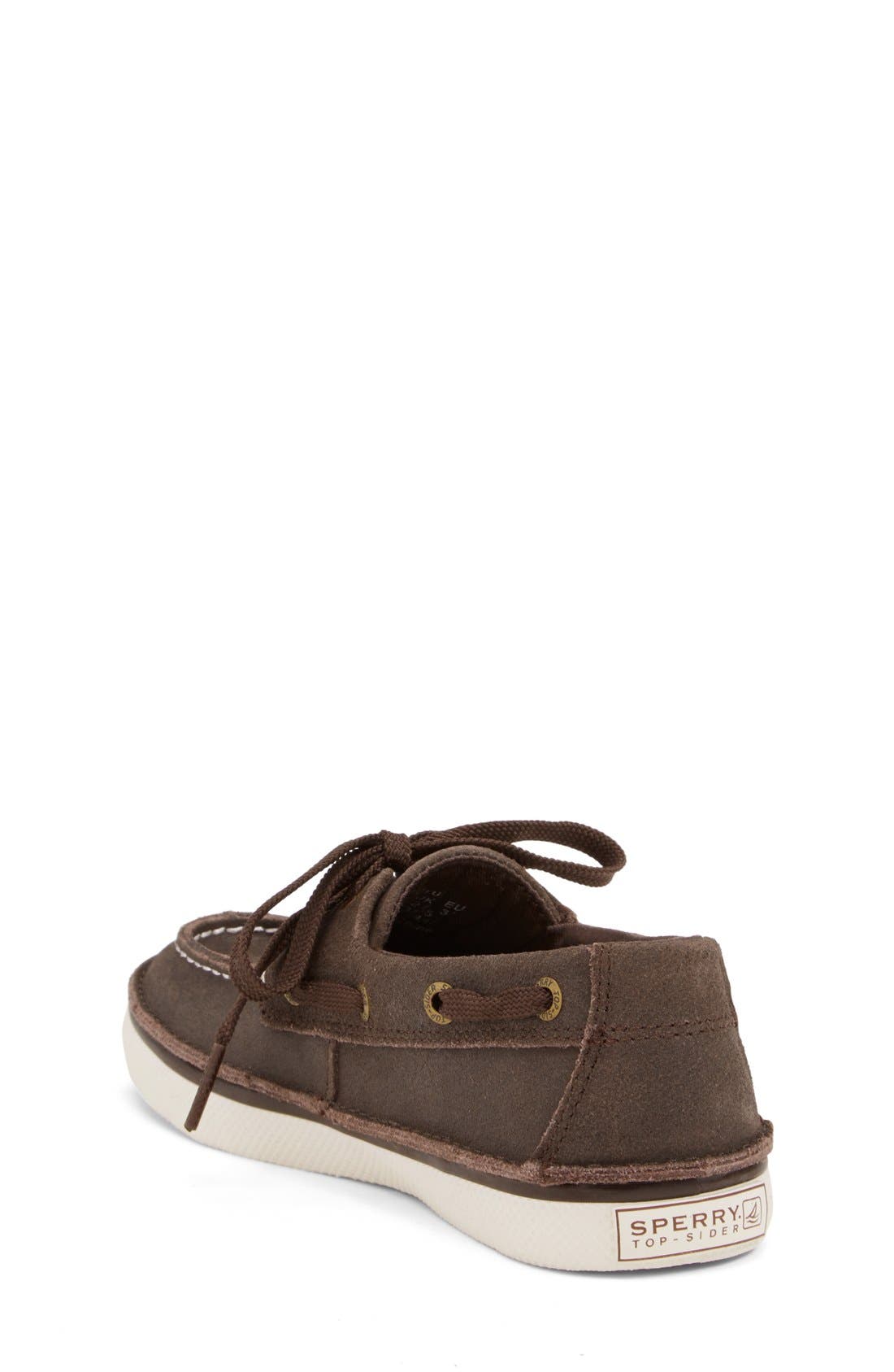 Kids 'Cruz' Boat Shoe, Alternate, color, BROWN LEATHER