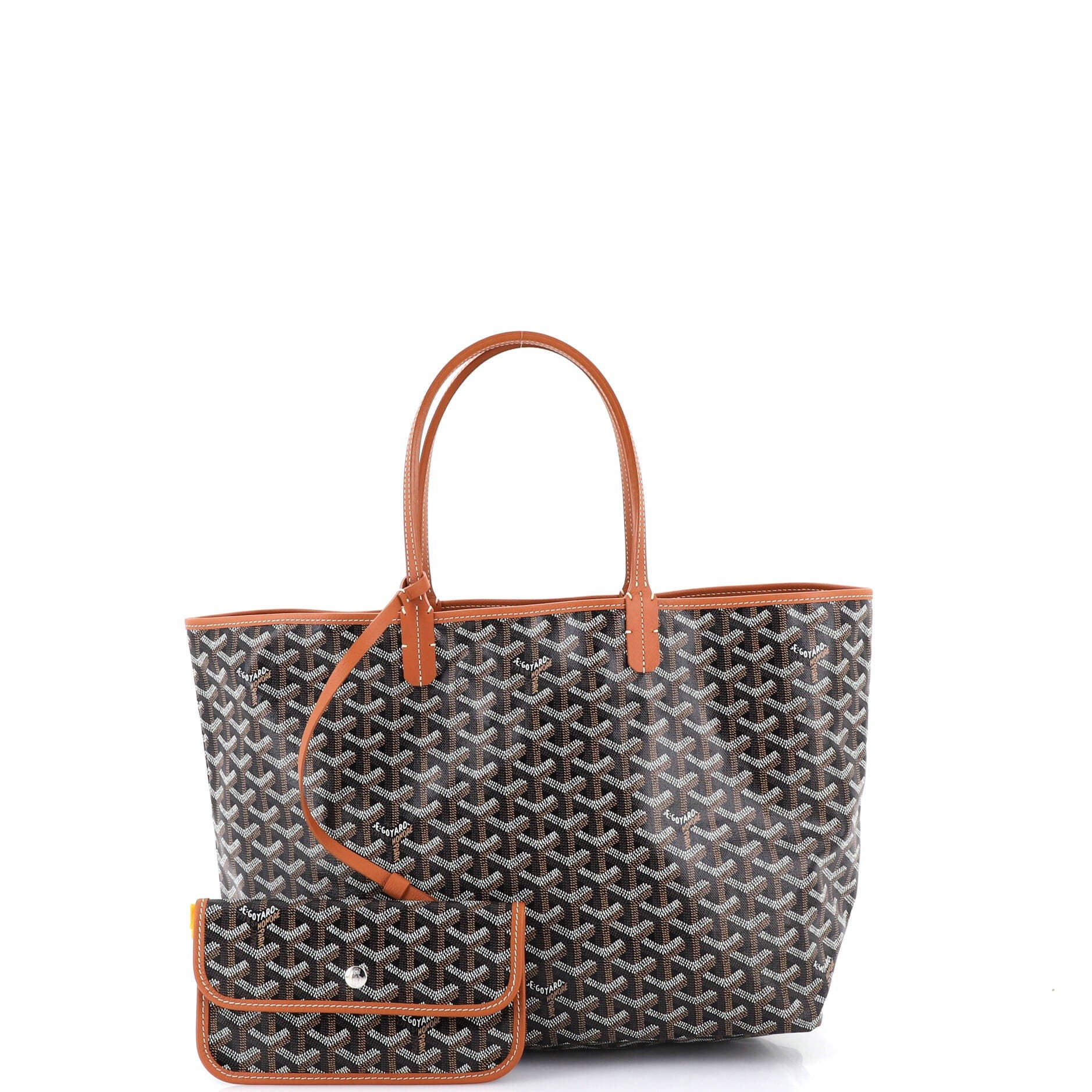 Pre-Owned Goyard Saint Louis Tote Coated Canvas PM, Alternate, color, Brown