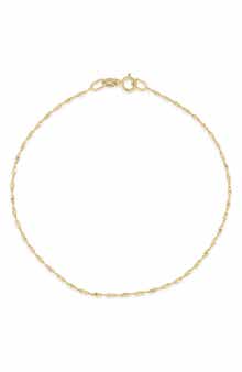 14k Gold Chain Bracelet