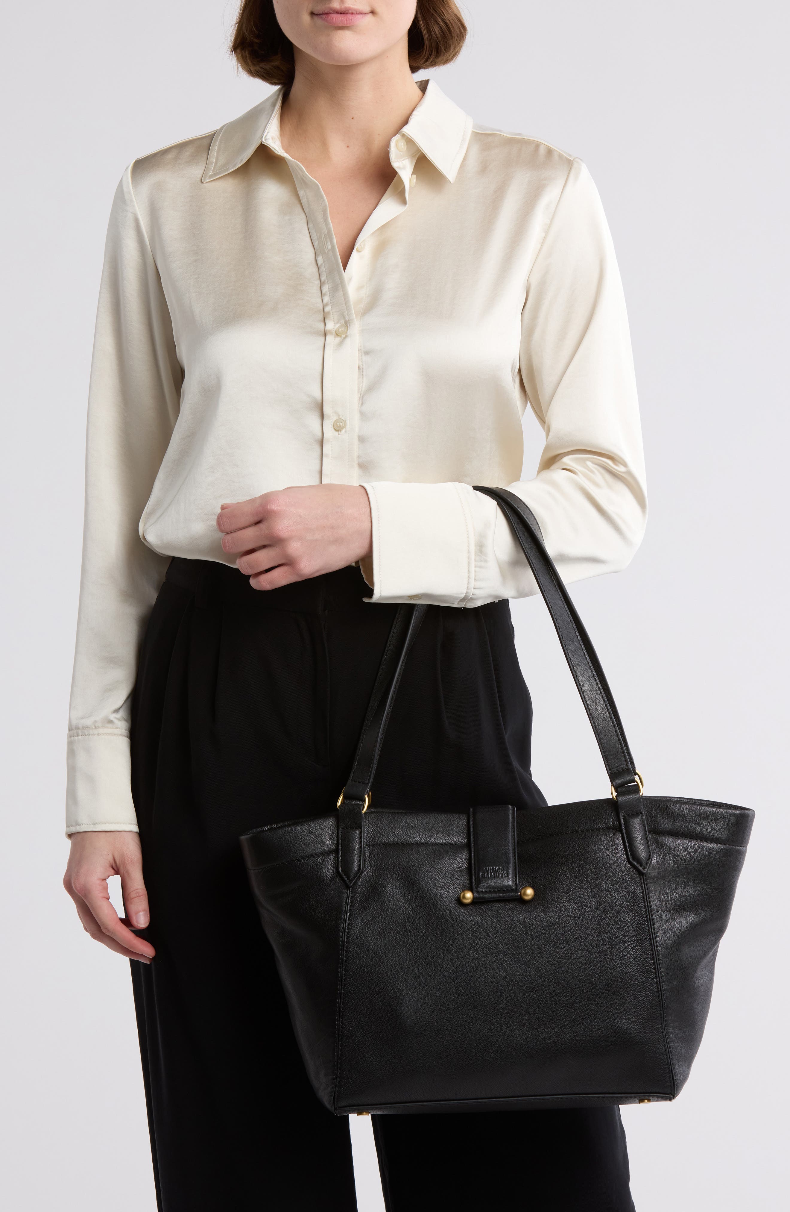 Vince Camuto Selah Leather Tote Bag, Alternate, color, 