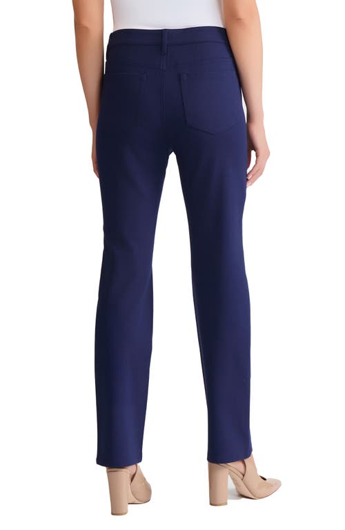 Jones New York Lexington Straight Leg Pants In Blue