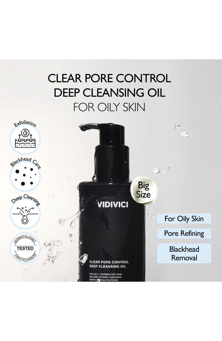 VIDIVICI Clear Pore Control Deep Cleansing Oil, Alternate, color, NO COLOR