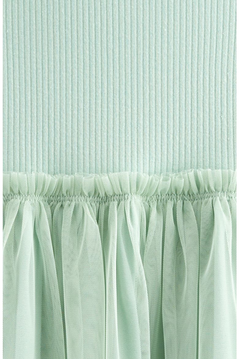 Kid's Mixed Media Tutu Dress, Alternate, color, GREEN FLORA