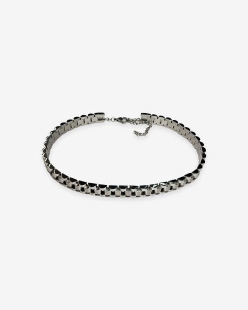 Kate Barton Watch Band Choker In Metallic