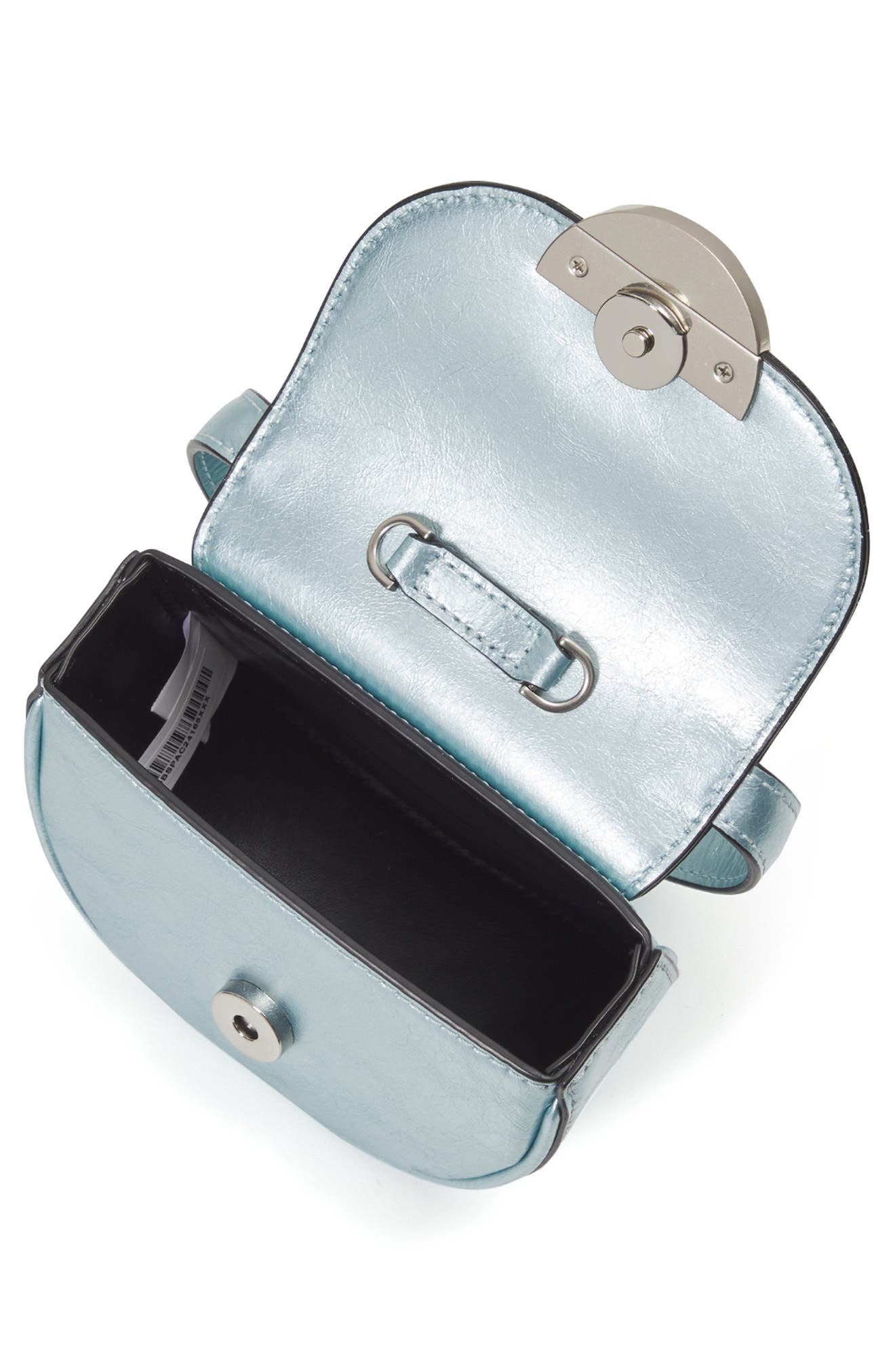 Oryany Petite Lottie Leather Top Handle Bag, Alternate, color, Blue Silver