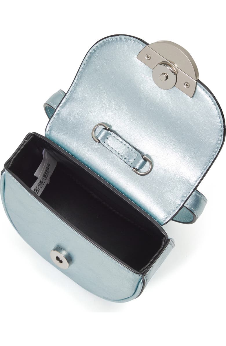 Oryany Petite Lottie Leather Top Handle Bag, Alternate, color, Blue Silver