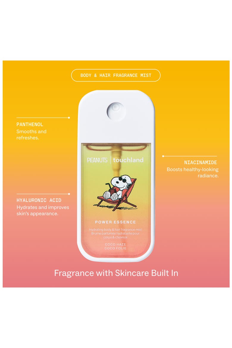 Peanuts Coco Haze Power Essence Body & Hair Fragrance Mist, Alternate, color, COCO HAZE