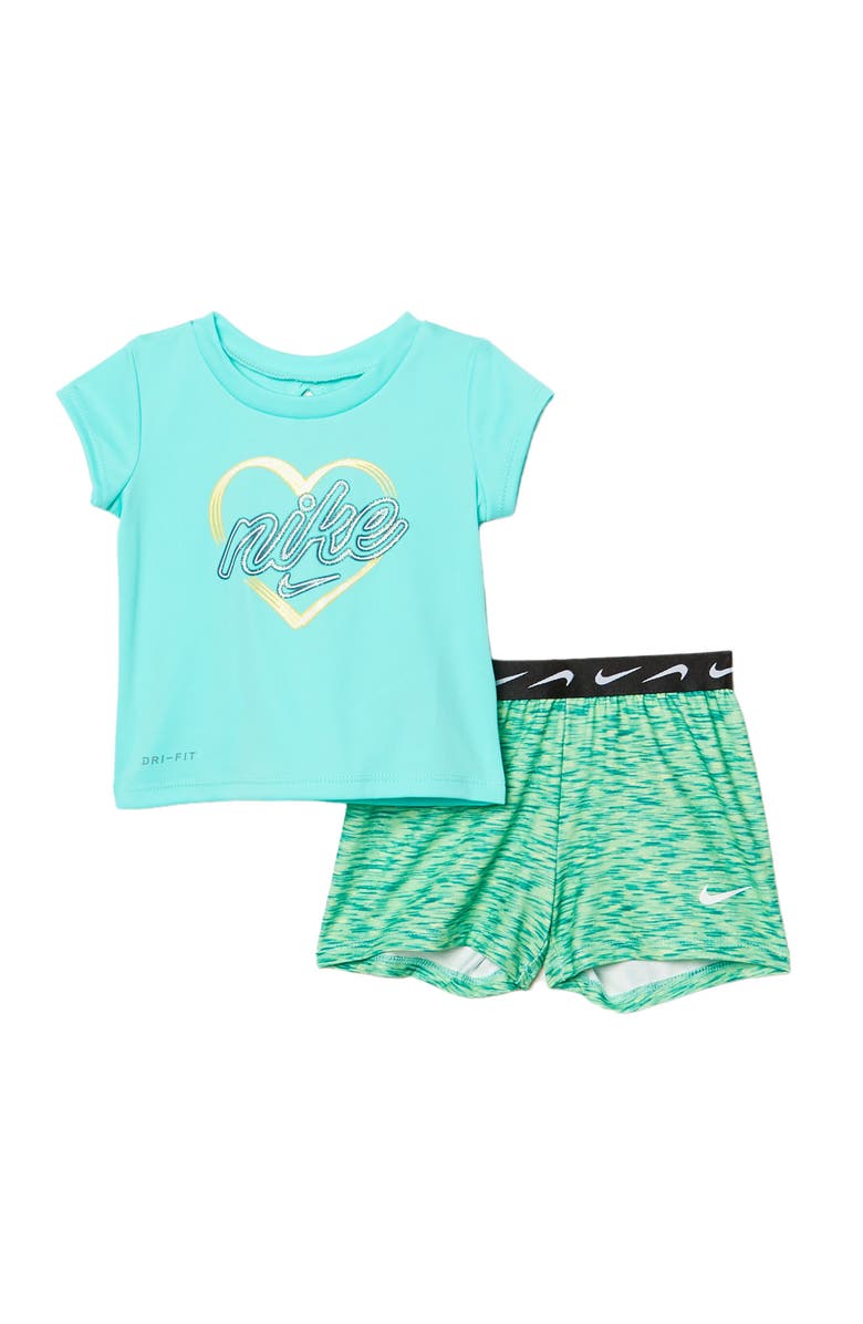 Nike Graphic Top & Shorts 2-Piece Set, Main, color, 