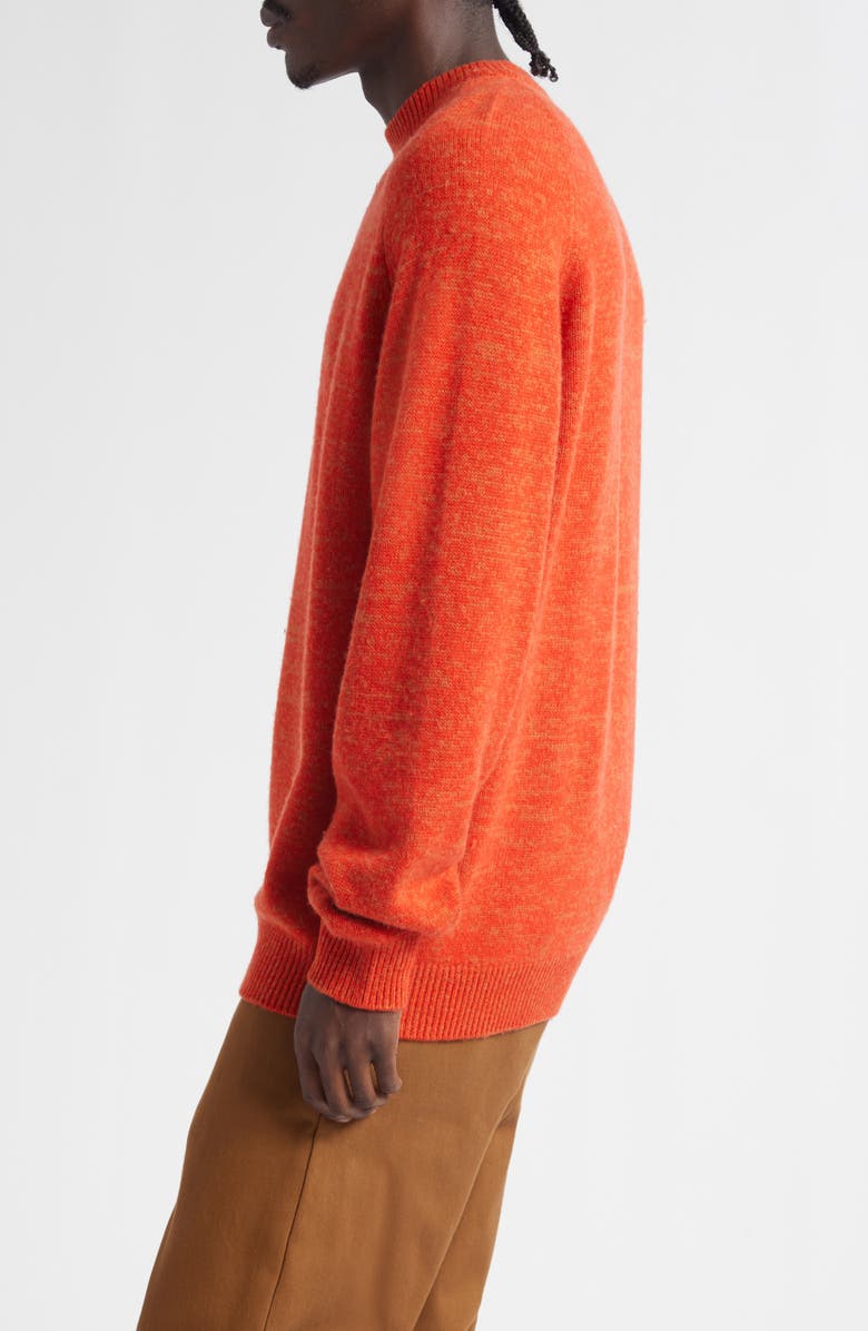 FRENCKENBERGER Big Cashmere & Wool Crewneck Sweater, Alternate, color, Red / Orange