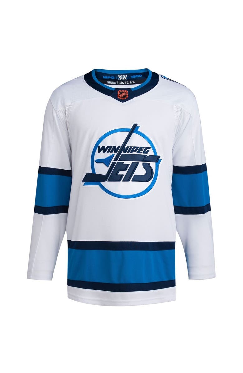 adidas Men's adidas White Winnipeg Jets Reverse Retro 2.0 Authentic Blank Jersey, Alternate, color,