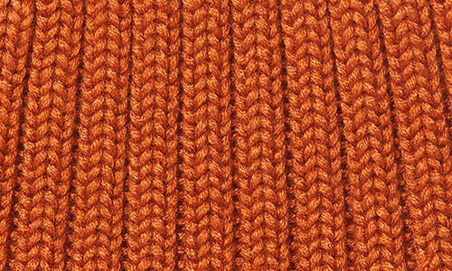 Cult Of Individuality Shimuchan Logo Knit Hat In Vintage Rust In Orange