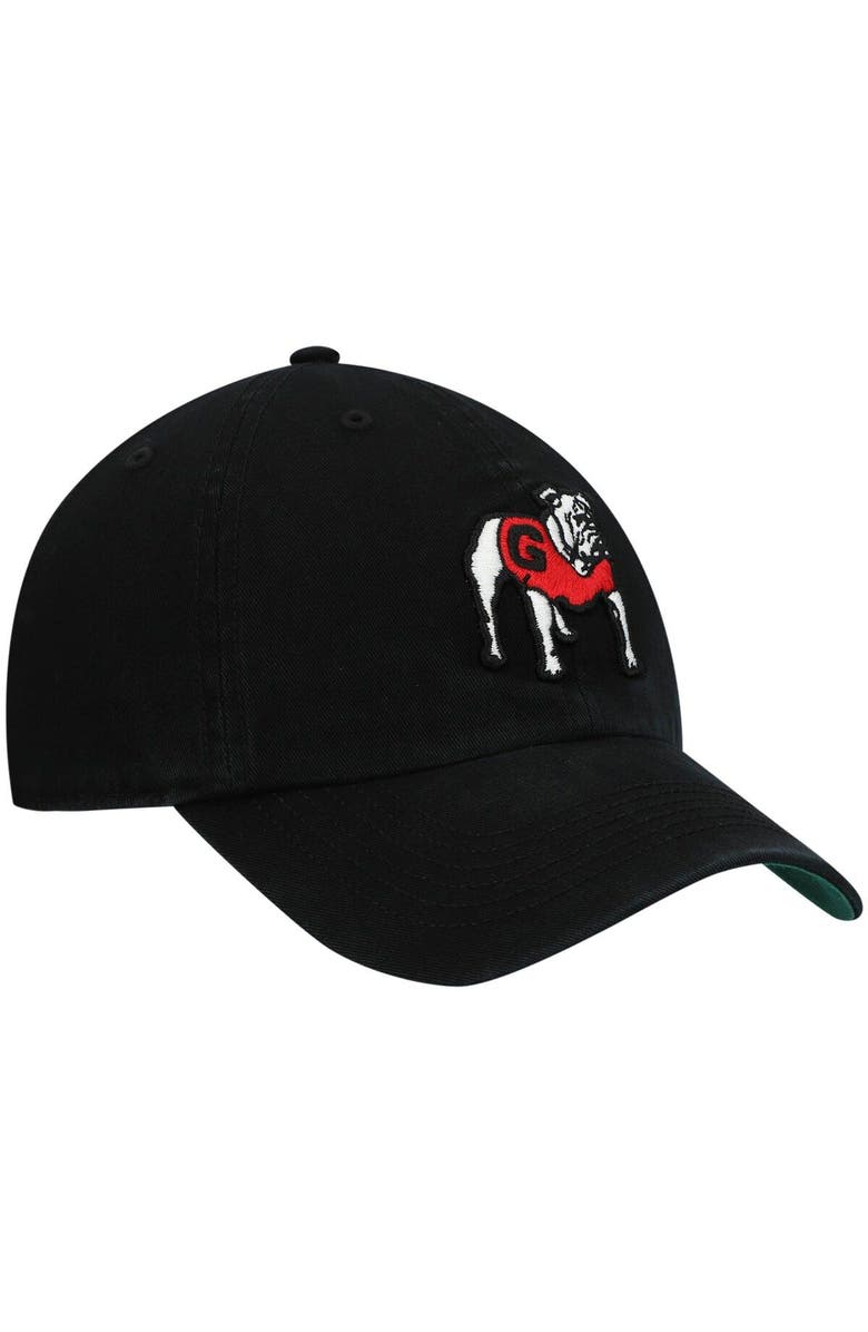 '47 Men's '47 Black Georgia Bulldogs Team Franchise Throwback Logo Fitted Hat, Alternate, color, 