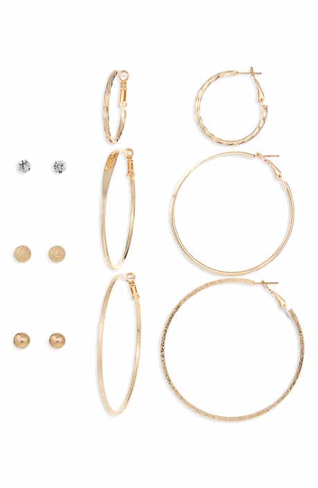 Tasha Set of 6 Assorted Stud & Hoop Earrings
