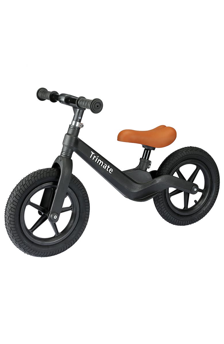 Trimate Toddler 12" Black Balance Bike with Inflated Tire, Main, color, Multicolored
