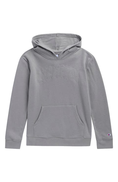 Kids' Washed Embroidered Hoodie
