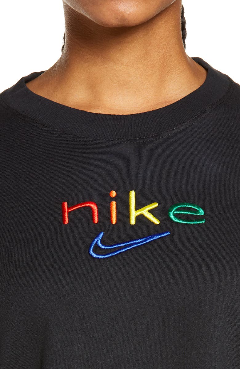 Nike Dri-FIT Embroidered Logo T-Shirt, Alternate, color,
