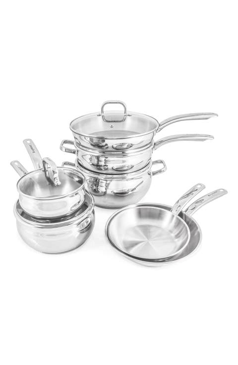 18/10 Stainless Steel Belly Cookware 12-Piece Set