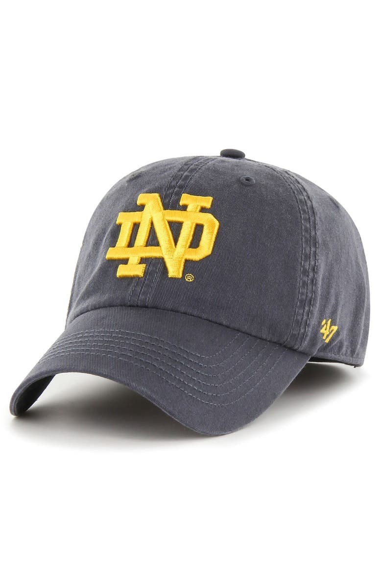 '47 Men's '47 Navy Notre Dame Fighting Irish Franchise Fitted Hat, Alternate, color, 