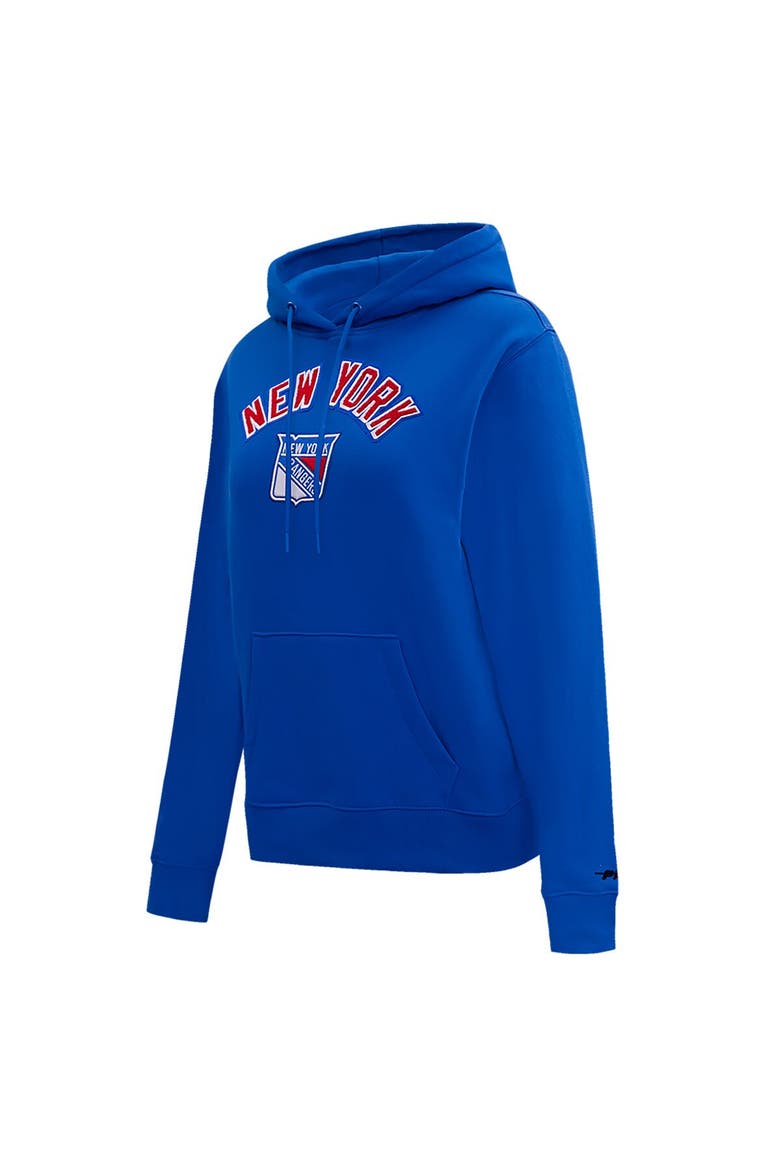 Women's Pro Standard Blue New York Rangers Classic Chenille Pullover Hoodie, Alternate, color, Blue