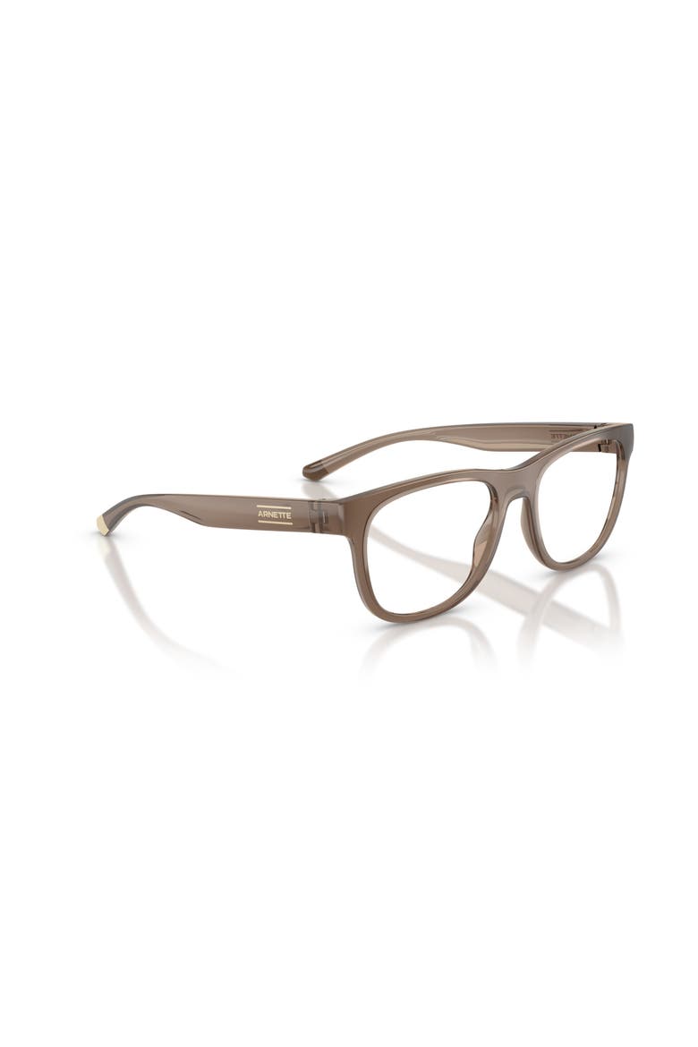 53mm Rectangle optical glasses, Alternate, color, Brown