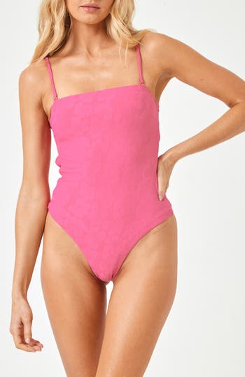 L*space Lspace La Femme Cheeky One-piece Swimsuit In Cosmo