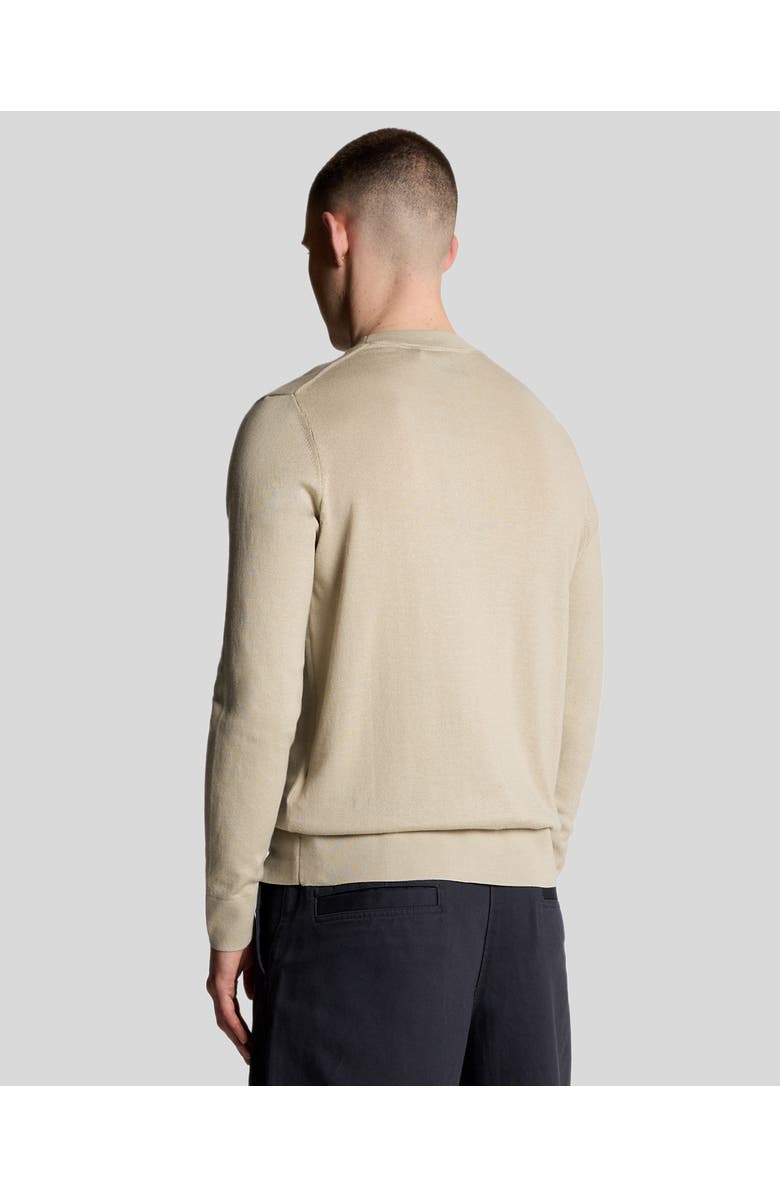 Lyle & Scott Tonal Superfine Crew Neck Sweater, Alternate, color, Willow Grey