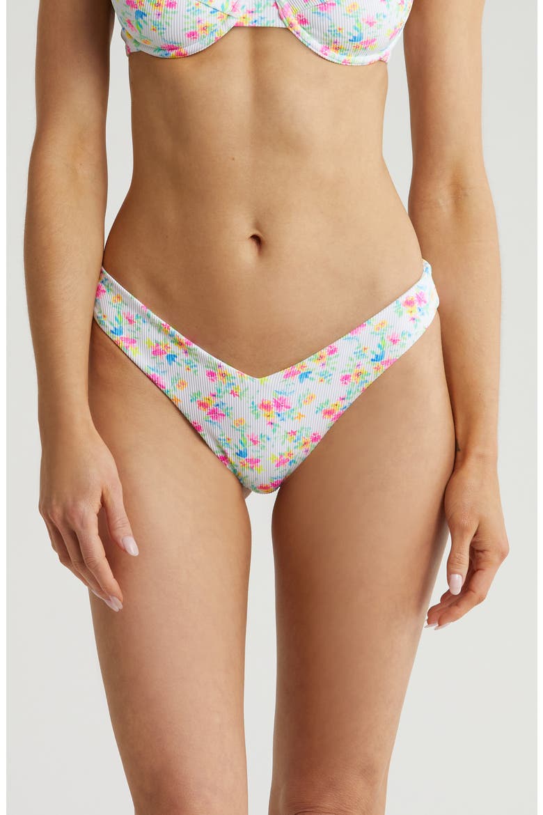 Strappy Cheeky Bikini Bottoms, Main, color, FOREVER FAIRYTALE