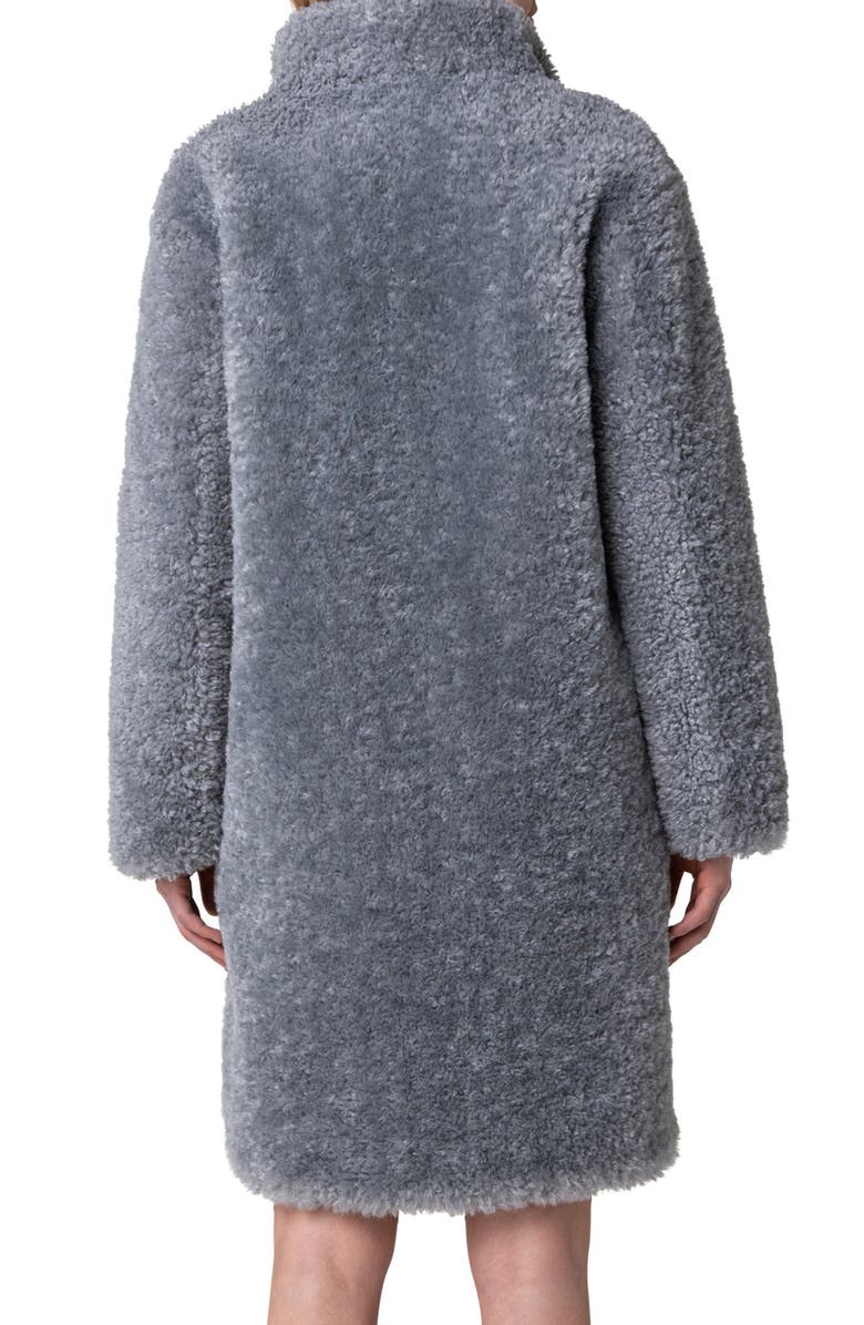 Akris punto Faux Shearling Coat, Alternate, color, 