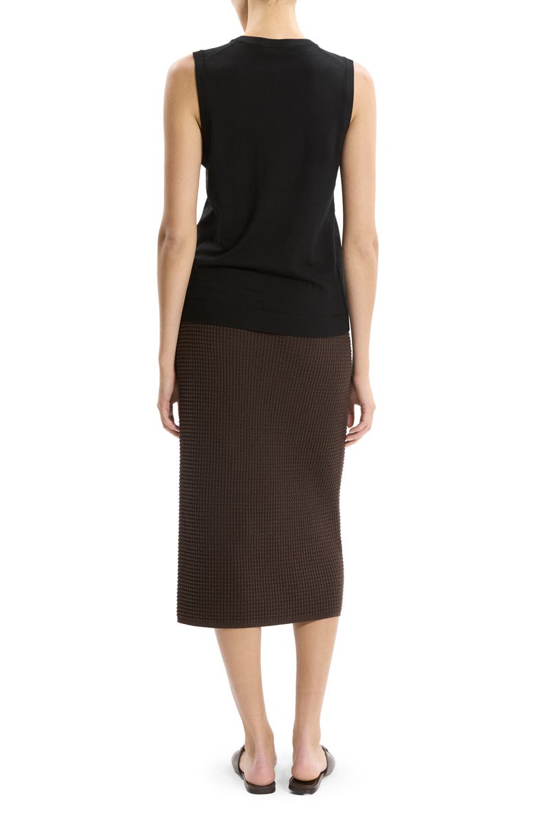 Theory V-Neck Slim Fit Wool Tank, Alternate, color, Black - 001