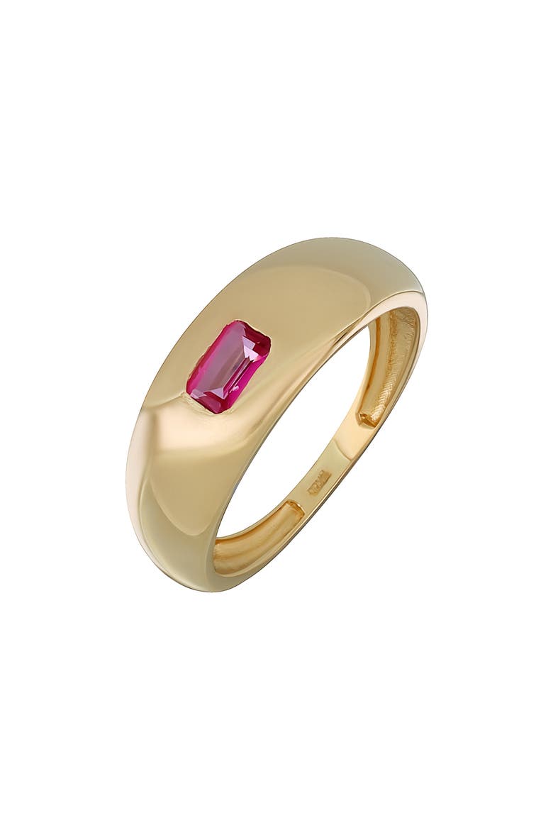 14K Gold Topaz Dome Ring, Main, color, 14KY