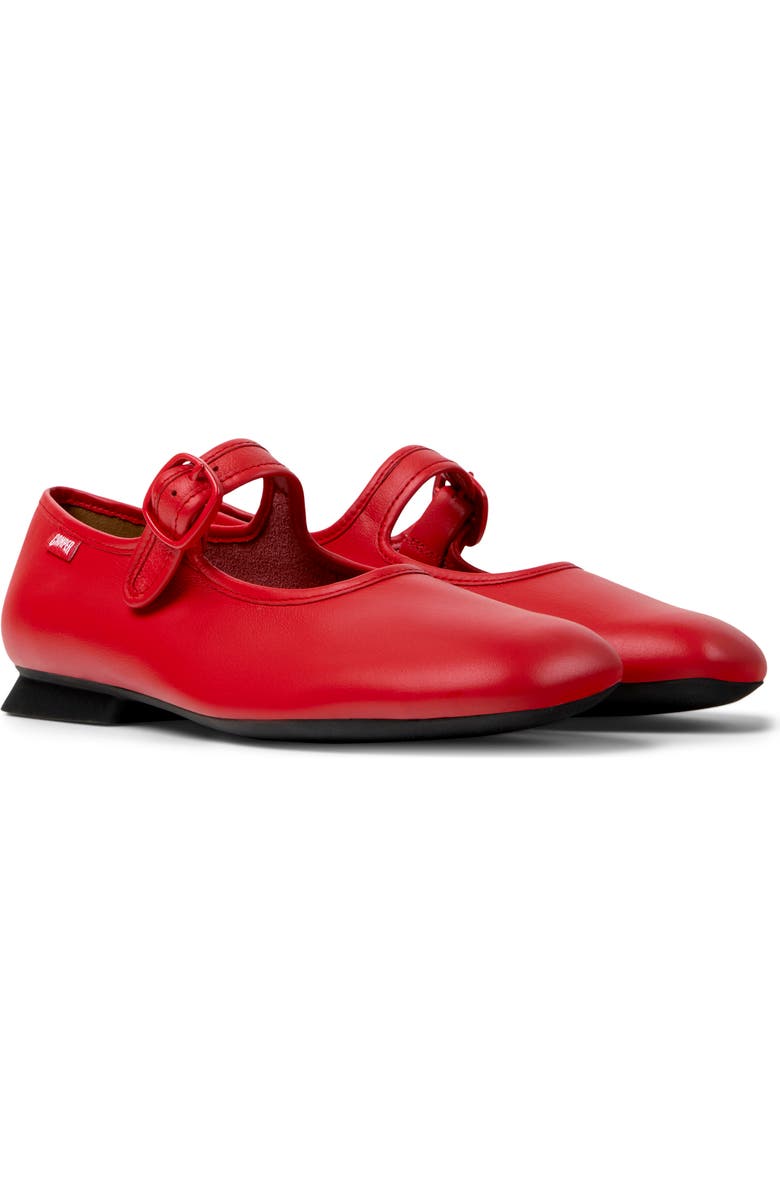 Camper Casi Myra Mary Jane Flat, Main, color, Medium Red