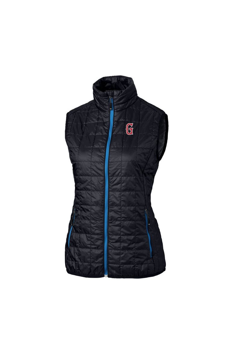 Cutter & Buck Women's Cutter & Buck Navy Greenville Drive Rainier PrimaLoft Eco Insulated Full-Zip Puffer Vest, Alternate, color, 