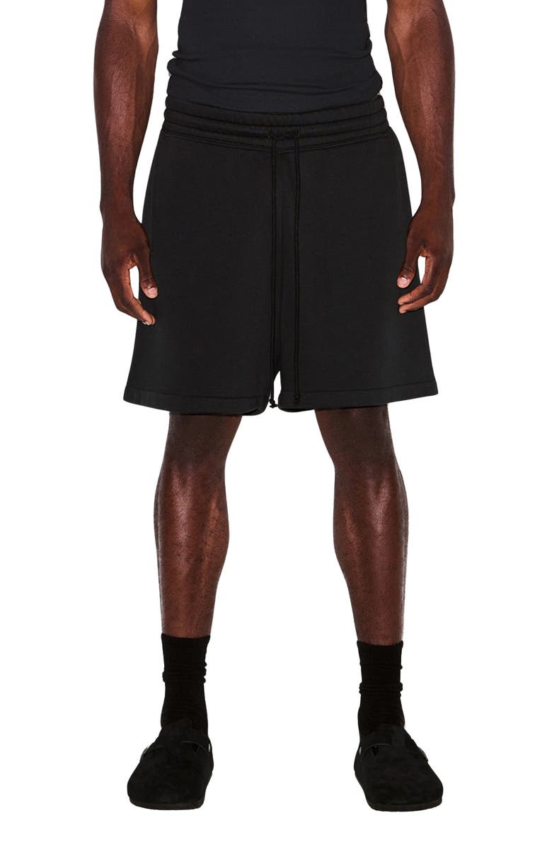 SKIMS Relaxed Fleece Lounge Shorts, Main, color, Washed Onyx