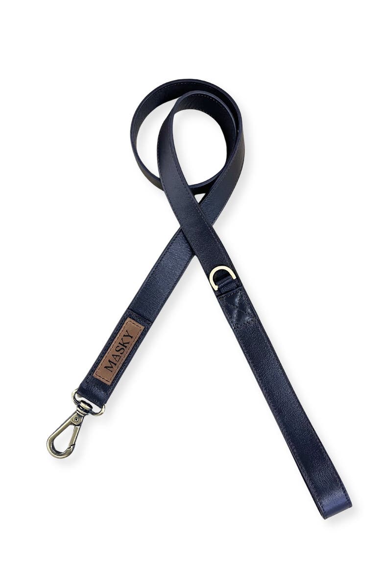Classic Leather Leash, Main, color, Blue