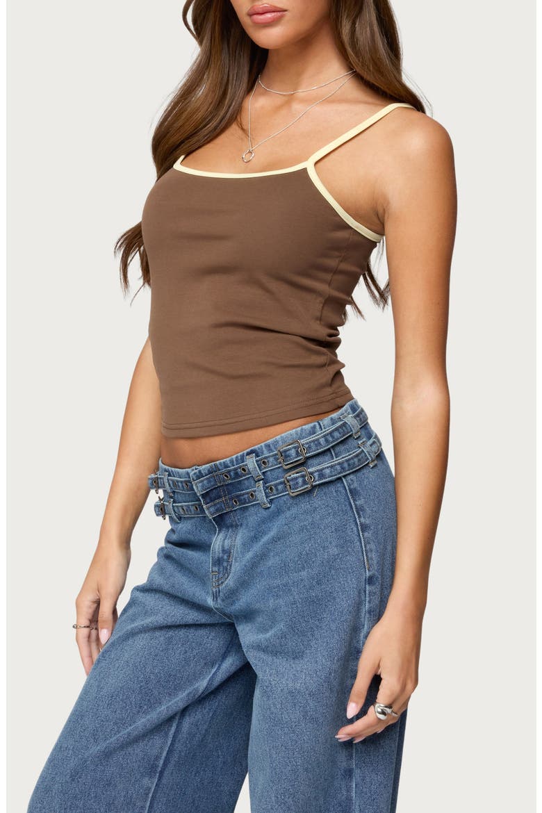 Deanna Crop Camisole, Alternate, color, BROWN
