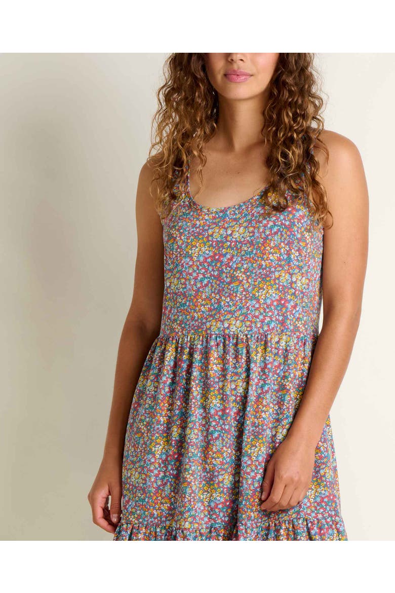 Sunkissed Sunsana Midi Dress, Alternate, color, Pacific Blue Print