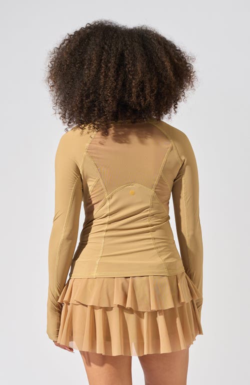 Bobbe Active Her Majesty Long Sleeve Top In Brown