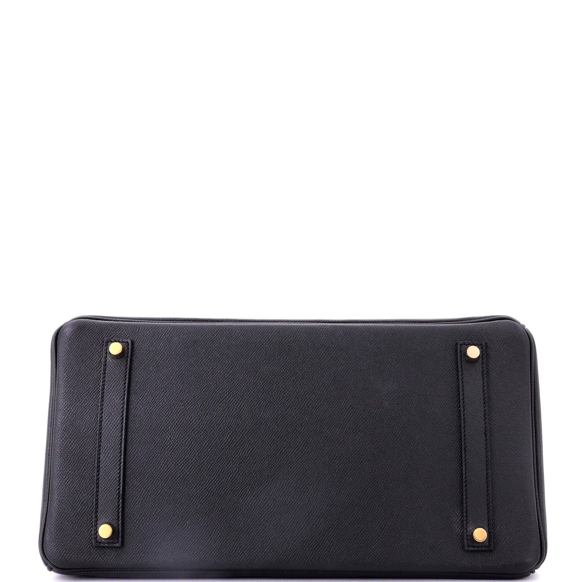 Pre-Owned Hermes Birkin Handbag Black Epsom with Gold Hardware 35, Alternate, color, 