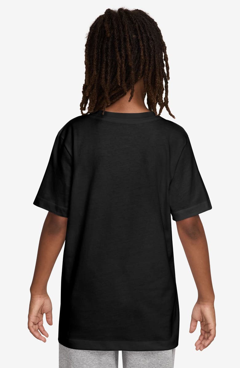 Nike Kids' Sportswear Soccer Boxy Cotton Graphic T-Shirt, Alternate, color, Black