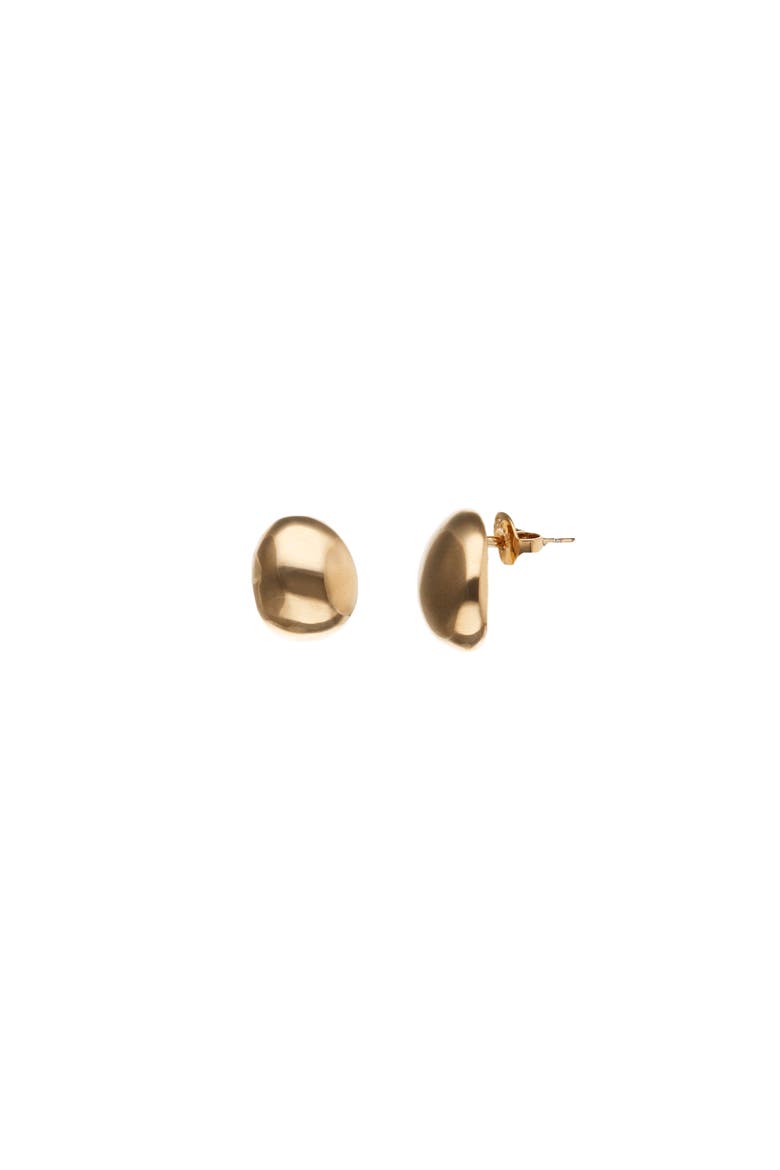 Gold-Tone Sphere Earrings, Alternate, color, Gold