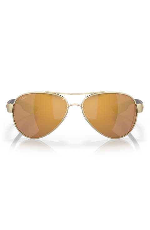 Loreto 56mm Gradient Pilot Sunglasses