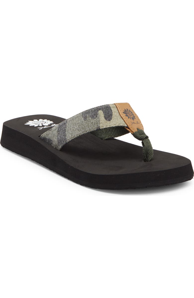 Yellow Box Premium Finwick Flip Flop, Main, color, Camo