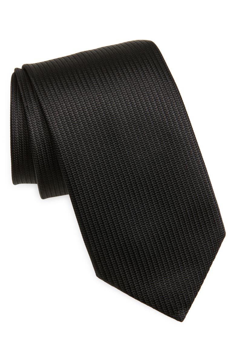 TOM FORD Basket Weave Silk Tie, Main, color,