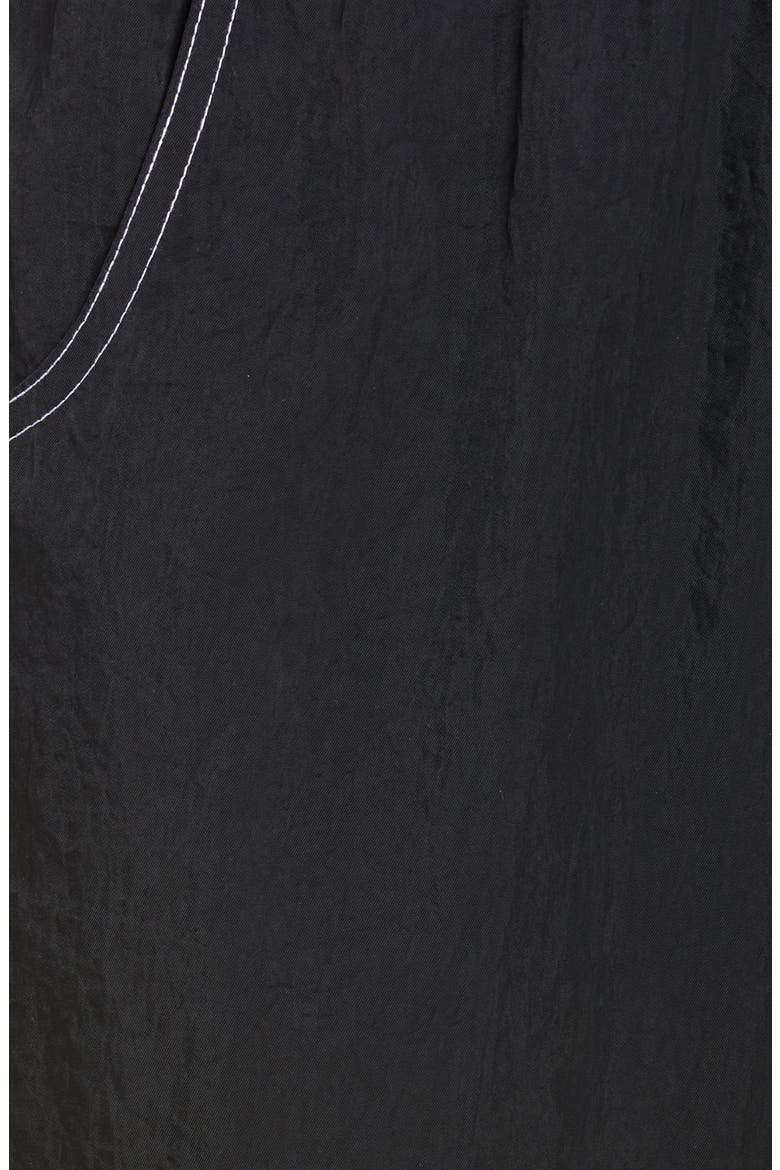Sportswear Swoosh Woven Pants, Alternate, color, BLACK/ BLACK/ WHITE/ WHITE