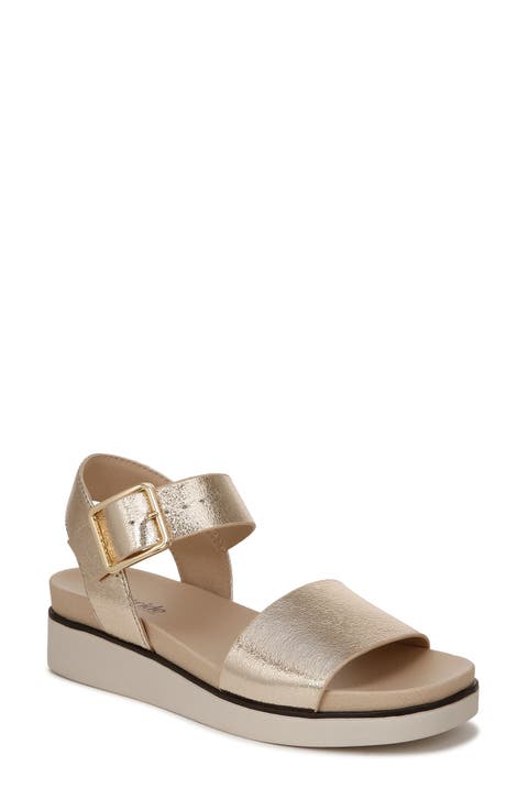 Gillian Metallic Platform Sandal (Women)